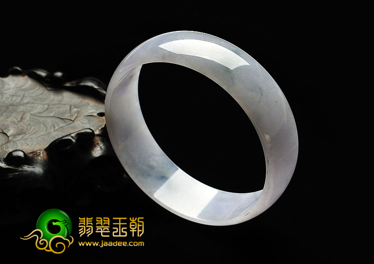 糯冰种晴水缅甸翡翠A货手镯（52.2mm）