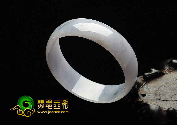 糯冰种晴水缅甸翡翠A货手镯（52.2mm）