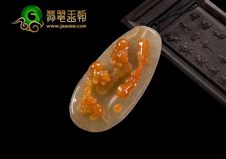 feicui糯冰种红黄翡缅甸翡翠A货玉鼠运财挂件