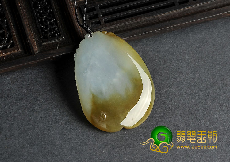 (超值推荐)冰种褐黄翡缅甸翡翠A货龙头挂件