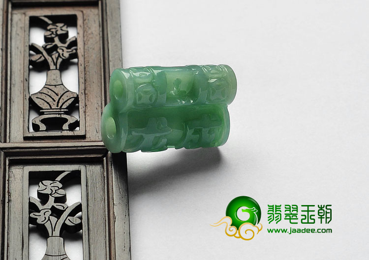 糯冰种晴水飘翠缅甸翡翠A货望子成龙挂件