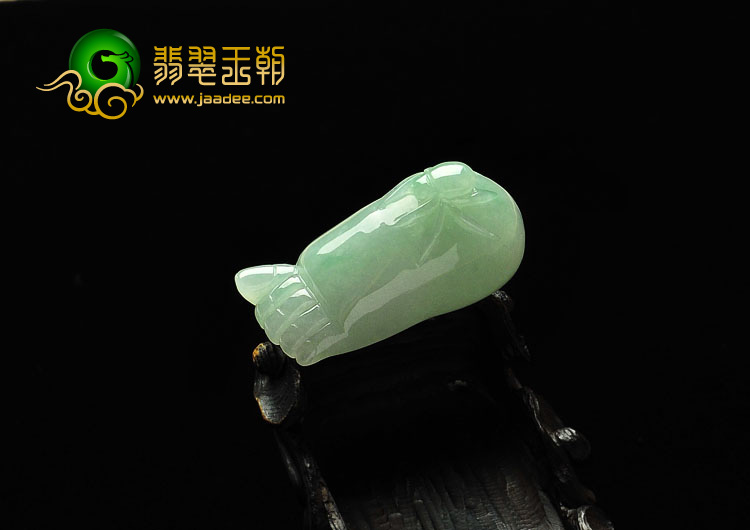 糯冰种晴水缅甸翡翠A货知足常乐挂件