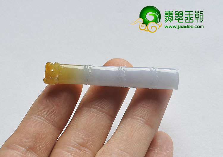 糯冰种紫罗兰黄翡缅甸翡翠A货节节高挂件