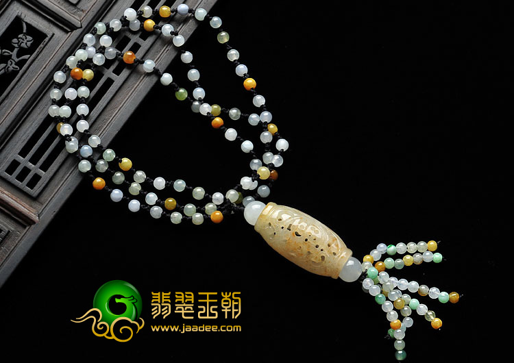 糯冰种黄翡缅甸翡翠A货福柱挂件