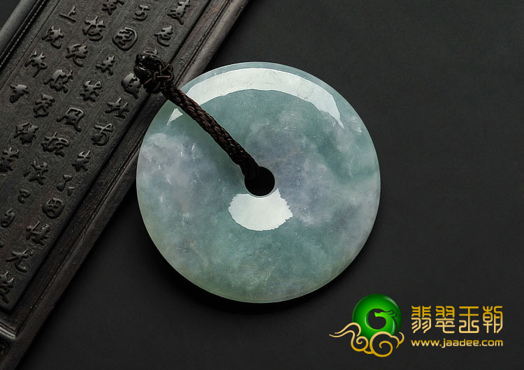 糯冰种晴水缅甸翡翠A货平安扣挂件
