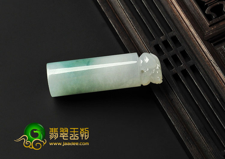 糯冰种飘花缅甸翡翠A货招财进宝挂件