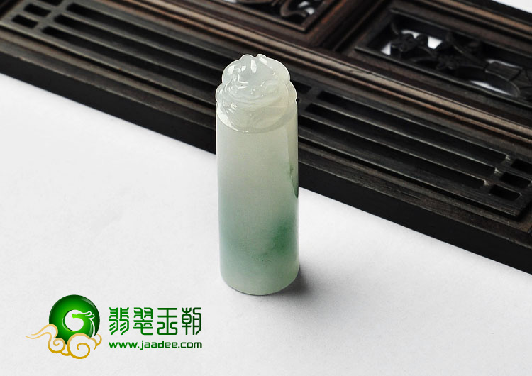 糯冰种飘花缅甸翡翠A货招财进宝挂件