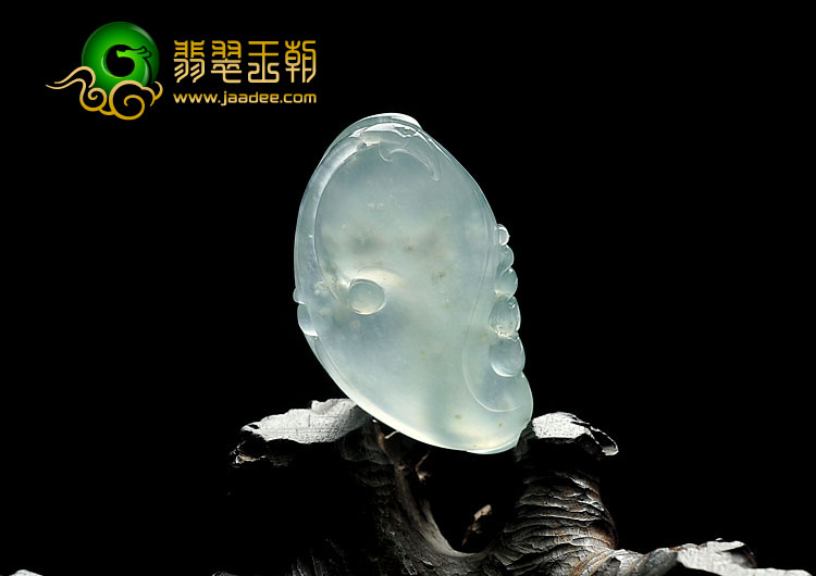 冰种晴水缅甸翡翠A货如意挂件