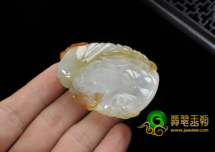 (超值推荐)冰种黄翡缅甸翡翠A货波斯少女挂件