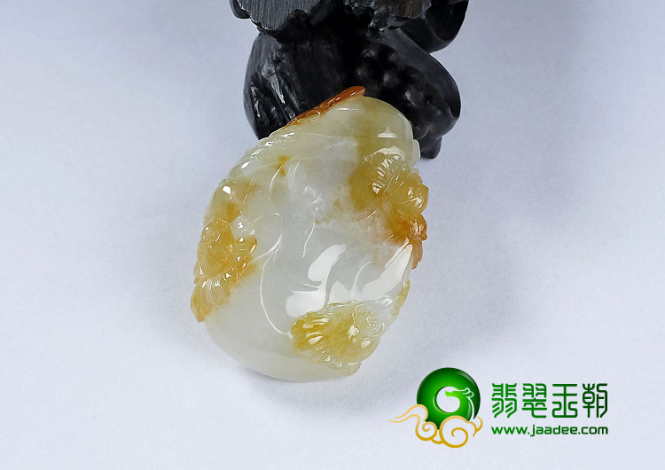 (超值推荐)冰种黄翡缅甸翡翠A货波斯少女挂件