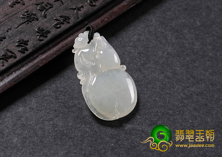 冰种晴水缅甸翡翠A货福禄寿挂件