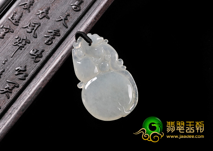 冰种晴水缅甸翡翠A货福禄寿挂件