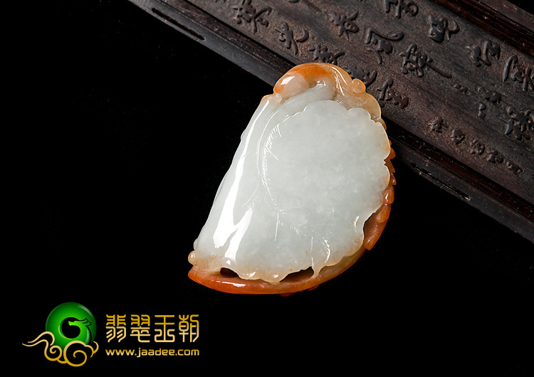 糯冰种红黄翡缅甸翡翠A货大展宏图挂件