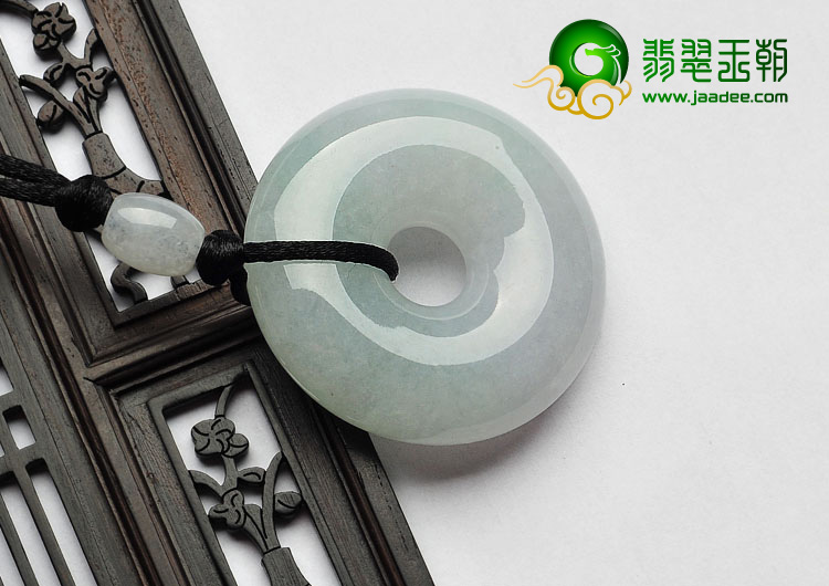 糯冰种晴水缅甸翡翠A货平安扣挂件