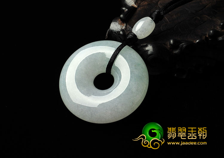 糯冰种晴水缅甸翡翠A货平安扣挂件