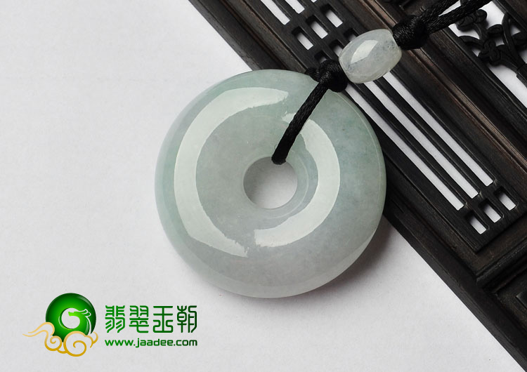 糯冰种晴水缅甸翡翠A货平安扣挂件