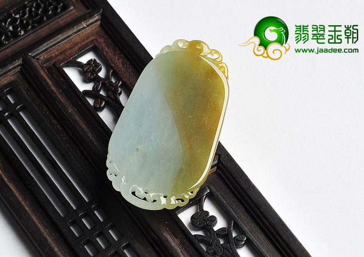 糯冰种褐黄翡缅甸翡翠A货生肖羊挂件