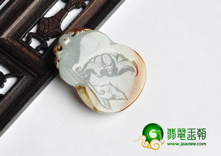 糯冰种褐翡缅甸翡翠A货生肖猴挂件