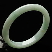 糯冰种晴水缅甸翡翠A货手镯（60.8mm）