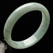糯冰种晴水缅甸翡翠A货手镯（61.3mm）