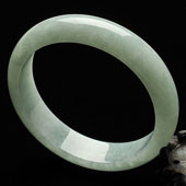 糯冰种晴水缅甸翡翠A货手镯（61.6mm）