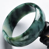 糯冰种飘花缅甸翡翠A货手镯（56.7mm）