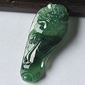 冰种油青缅甸翡翠A货钟馗挂件