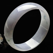 糯冰种晴水缅甸翡翠A货手镯（52.2mm）
