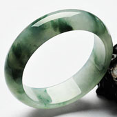 冰种飘花缅甸翡翠A货手镯（58.4mm）