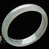 冰种晴水缅甸翡翠A货手镯（57.8mm）
