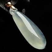 冰玻种缅甸翡翠A货福瓜挂件