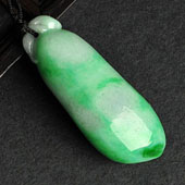 糯冰种翠色缅甸翡翠A货福瓜挂件