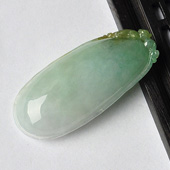 糯冰种晴水缅甸翡翠A货福瓜挂件