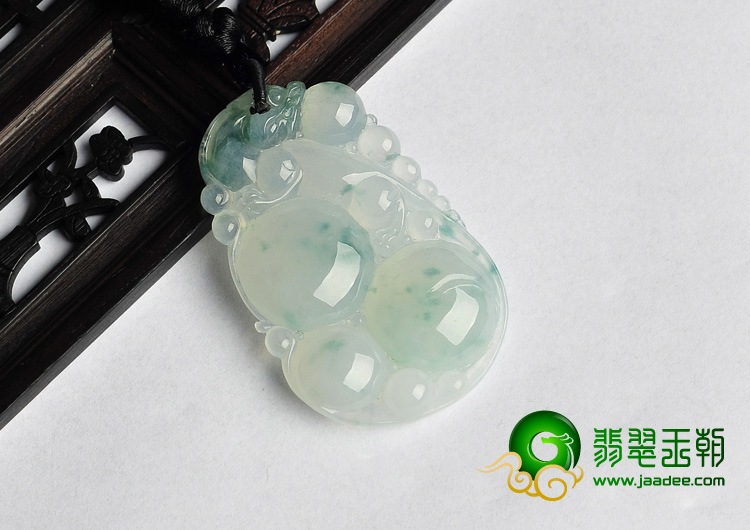 糯冰种飘花缅甸翡翠A货福禄寿挂件