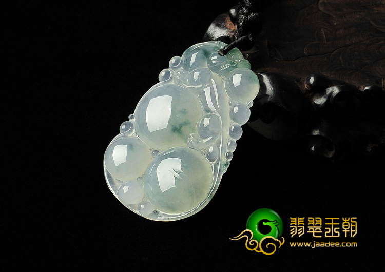 糯冰种飘花缅甸翡翠A货福禄寿挂件