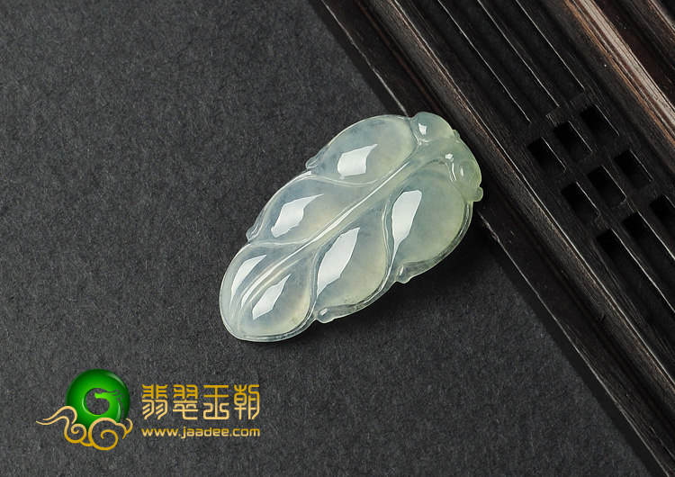 冰种晴水缅甸翡翠A货叶子挂件（单价）