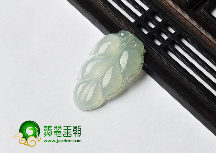 冰种晴水缅甸翡翠A货叶子挂件（单价）