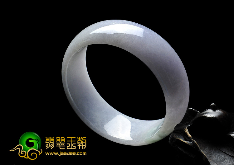糯冰种紫罗兰缅甸翡翠A货手镯（58mm）