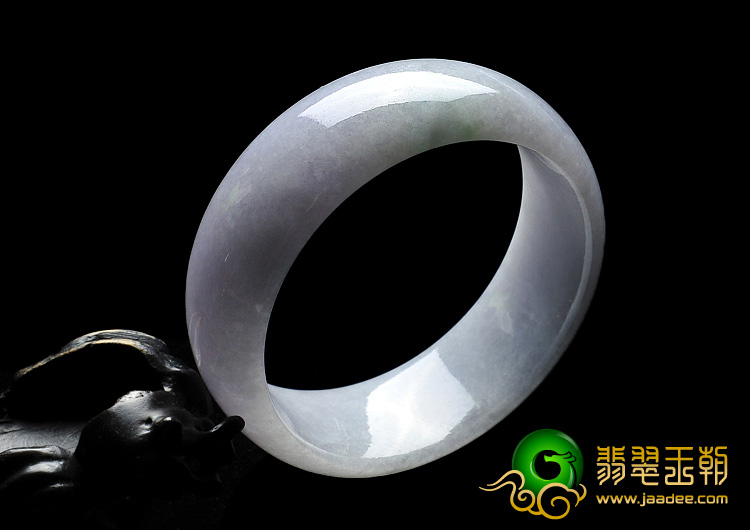 糯冰种紫罗兰缅甸翡翠A货手镯（58mm）