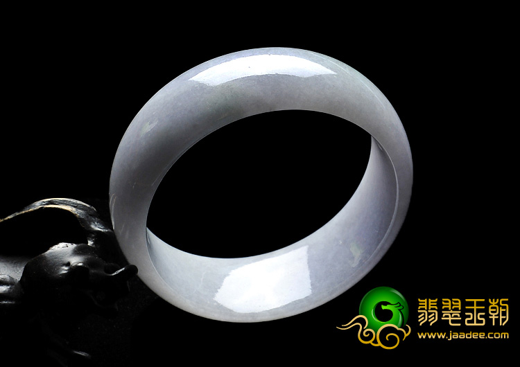 糯冰种紫罗兰缅甸翡翠A货手镯（58mm）