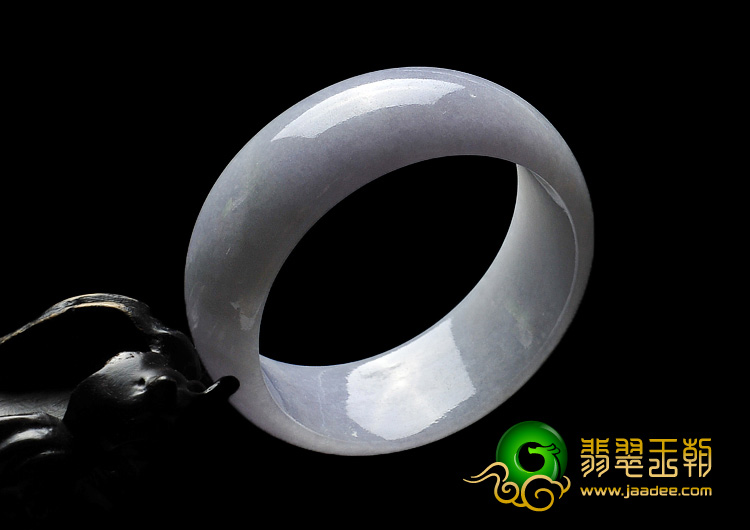 糯冰种紫罗兰缅甸翡翠A货手镯（52mm）