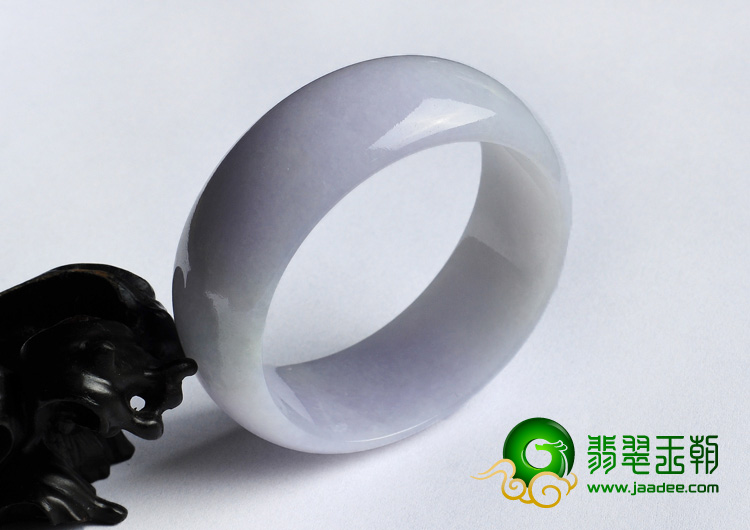 糯冰种紫罗兰缅甸翡翠A货手镯（52mm）