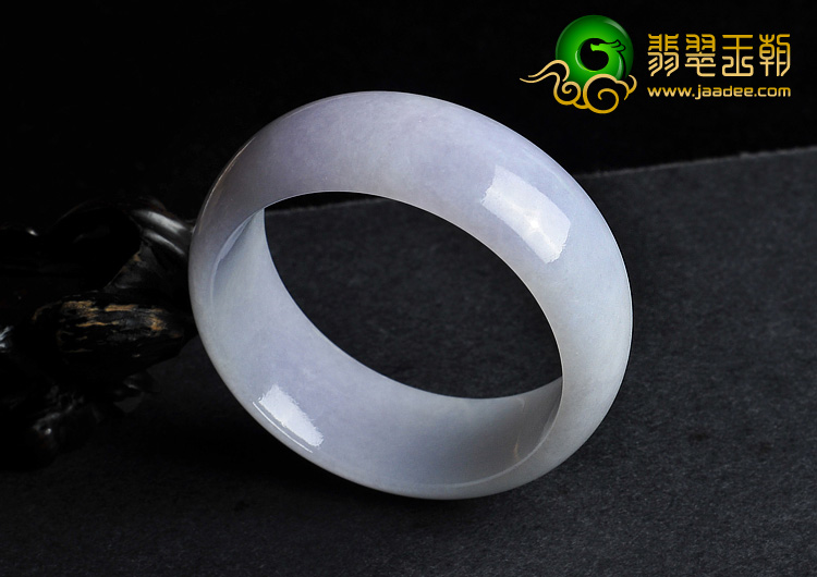 糯冰种紫罗兰缅甸翡翠A货手镯（52mm）