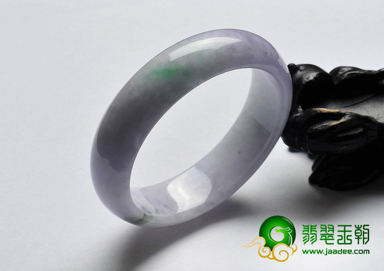 糯冰种春带彩缅甸翡翠A货手镯（59mm）