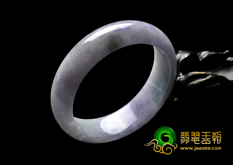 糯冰种春带彩缅甸翡翠A货手镯（59mm）