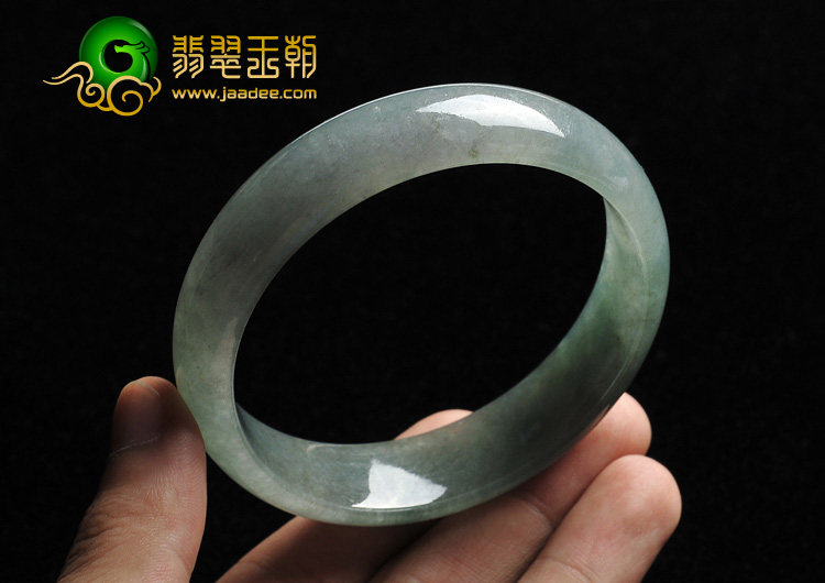 冰种晴水缅甸翡翠A货手镯（63mm）
