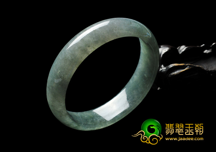 冰种晴水缅甸翡翠A货手镯（63.3mm）