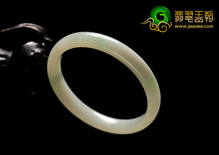 糯冰种晴水略飘翠缅甸翡翠A货手镯（51.2mm）