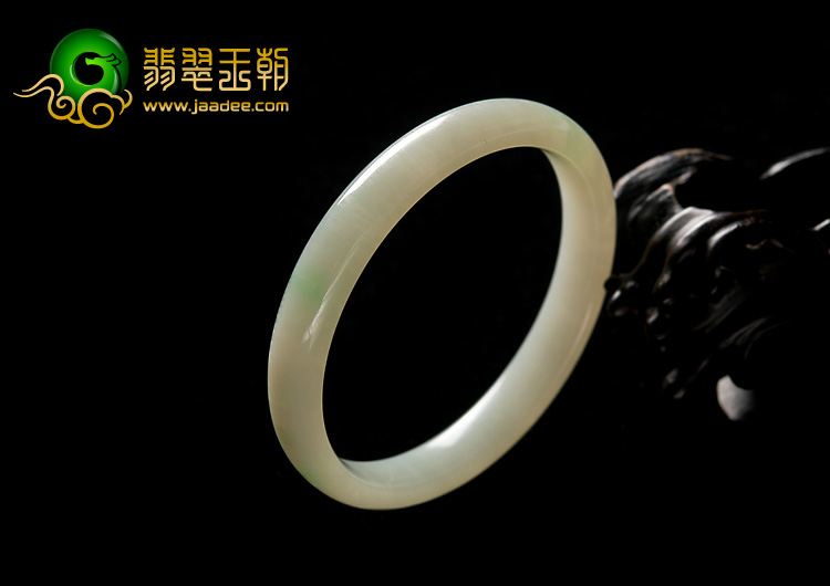 糯冰种晴水略飘翠缅甸翡翠A货手镯（51.2mm）