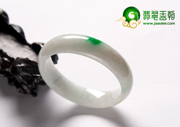 糯冰种飘翠缅甸翡翠A货手镯（51.9mm）